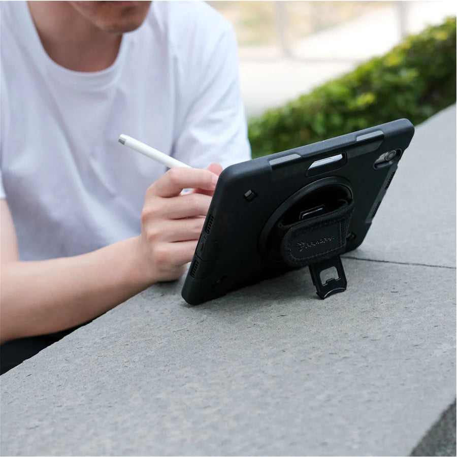 Armor-X (RIN Series) RainProof Military Grade Rugged Tablet Case With Hand Strap & Kick-Stand  for Lenovo M8 (4th Gen) TB300 Tablet