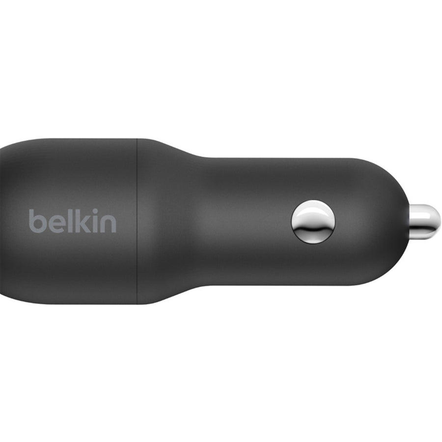 Belkin CCE001BT1MBK - Dual USB-A Car Charger w/ 1M PVC A-C 24W