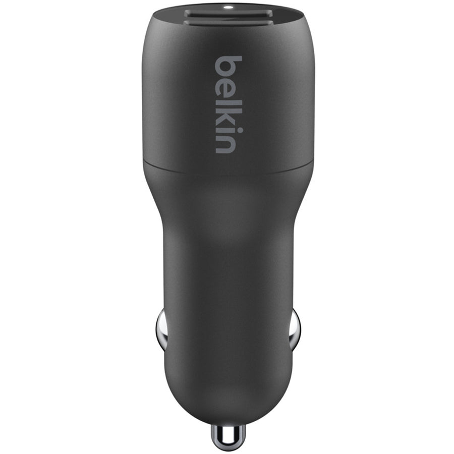 Belkin CCE001BT1MBK - Dual USB-A Car Charger w/ 1M PVC A-C 24W