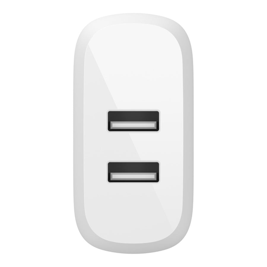 Belkin 24W Dual USB-A Ladegerät – Weiß