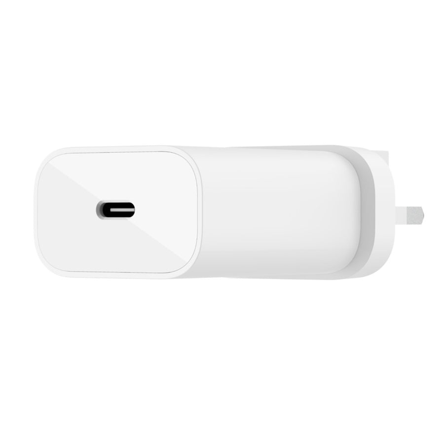 Belkin BoostCharge 25W USB-C PD 3.0 PPS Wall Charger with USB-C Cable - White