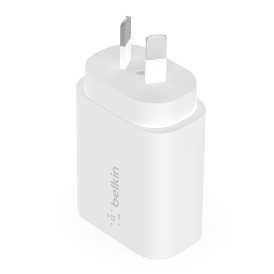 Belkin BoostCharge 25W USB-C PD 3.0 PPS Wall Charger with USB-C Cable - White