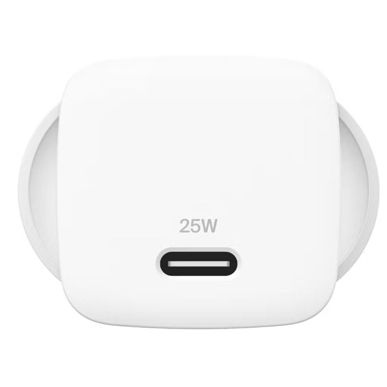 Belkin BOOSTCHARGE USB-C PD 3.1 PPS Wall Charger with USB-C cable (White) Single 25W
