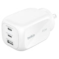 Belkin BoostCharge Pro  100W 3-Port GaN Wall Charger - White — image 1