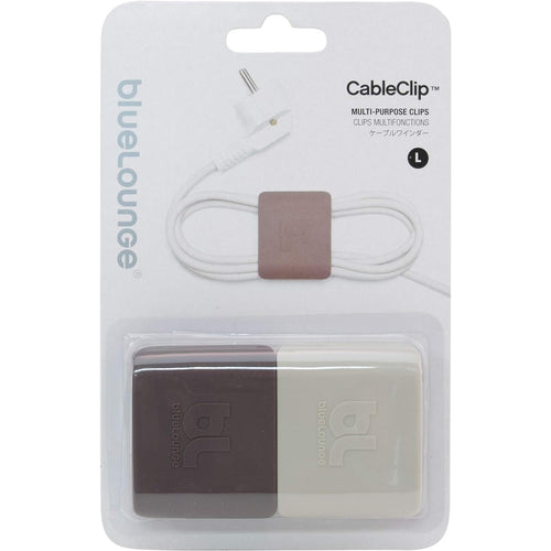 BlueLounge CC-LG Cable Clip - Dark Grey - Light Grey - Large