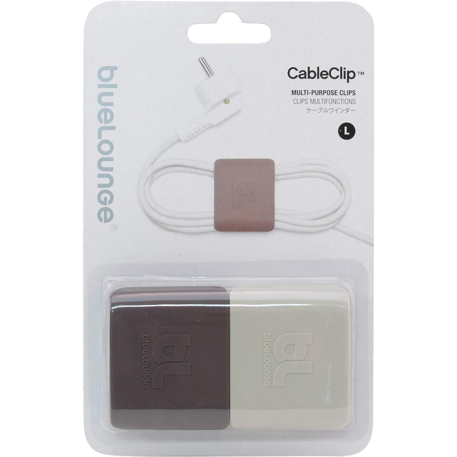 BlueLounge CC-LG Cable Clip - Dark Grey - Light Grey - Large