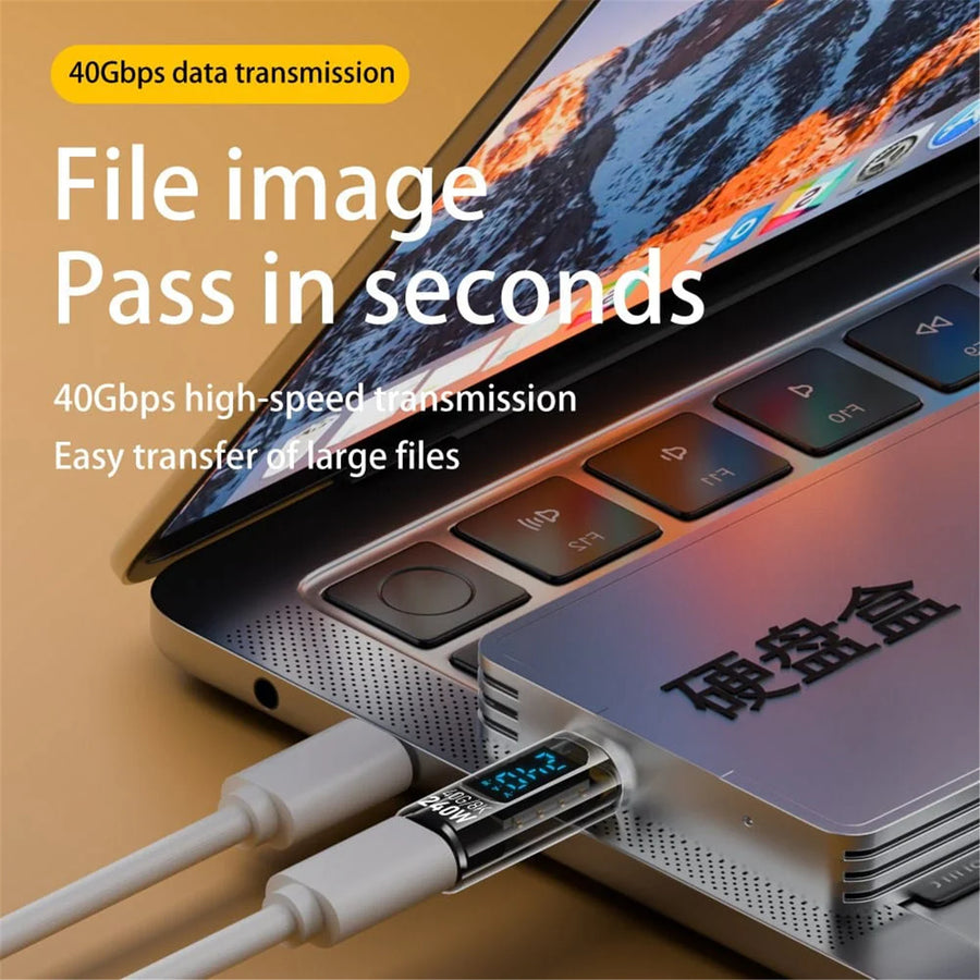 CLink CL-USBC-CON USB-C 240W Power Delivery Adapter USB4, PD 3.1, 8K Video Support