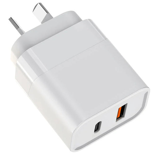 C-Link GS-W30A0976 - 30W GaN Schnellladegerät mit zwei Anschlüssen USB-C PD 3.0 – USB-C & USB-A