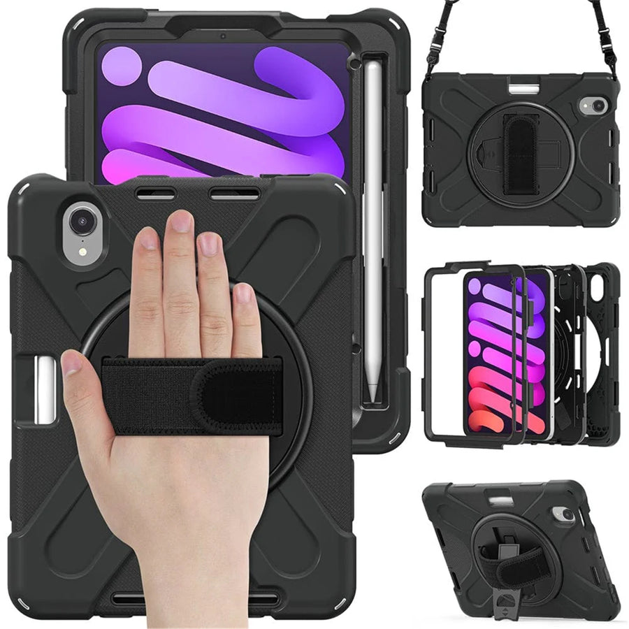 Generic - Grip Case AR-G049 - Shoulder and Hand Strap Case - iPad Mini 6-7th Gen