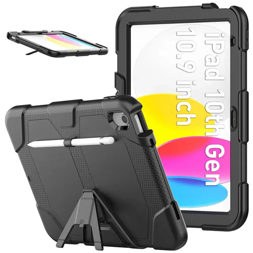 Generic - Grip Case AR-S119-BK-SP - Survivor Case - iPad 11 (A16) Built-In Screen Protector
