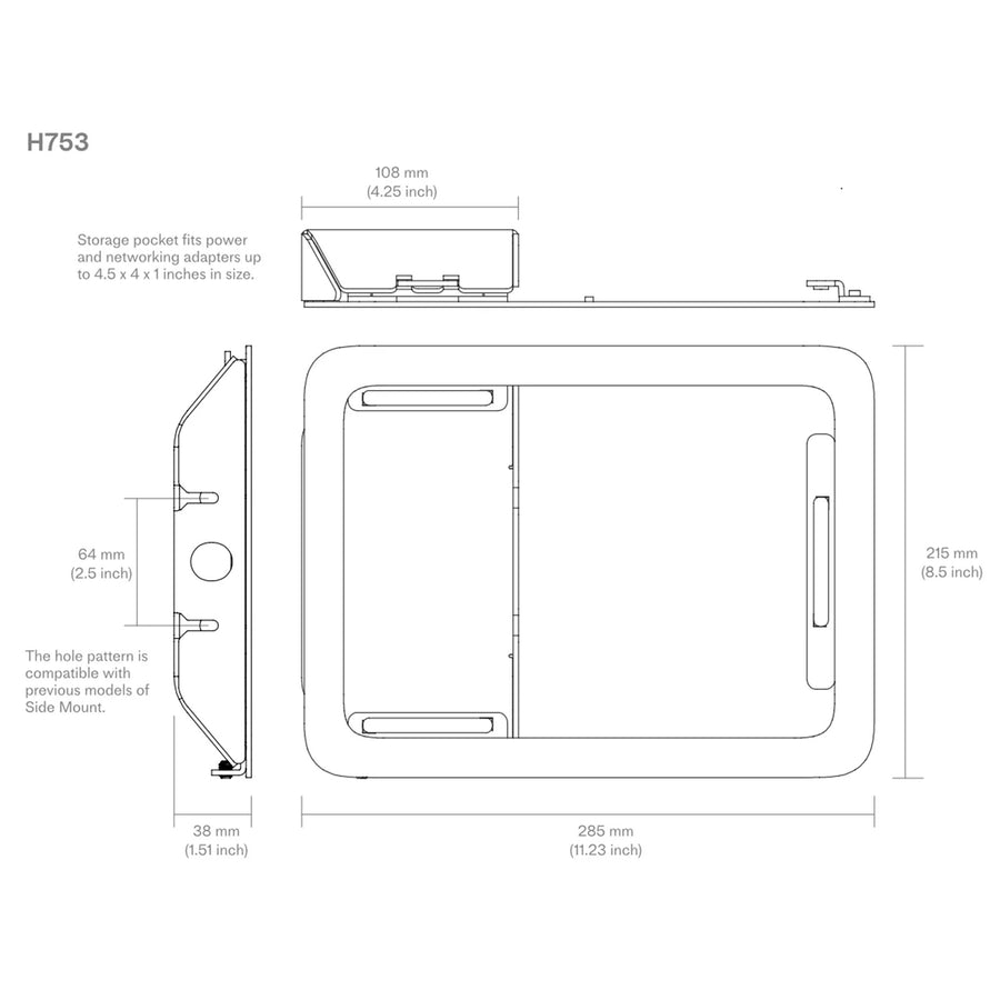 Heckler H753-BG - Room Scheduler for iPad 10th & 11th Gen Gen