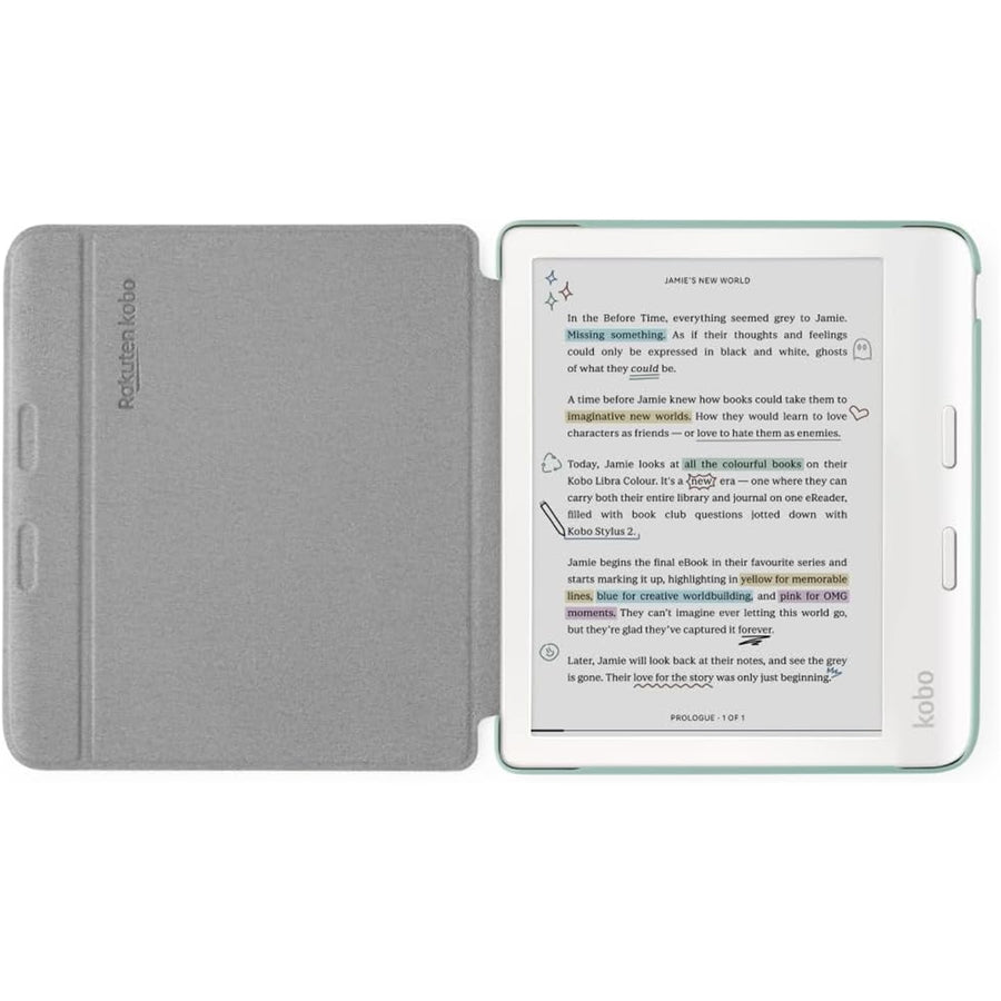 N428-AC-GR-O-PU - KOBO LIBRA COLOUR GARDEN GREEN BASIC SLEEPCOVER
