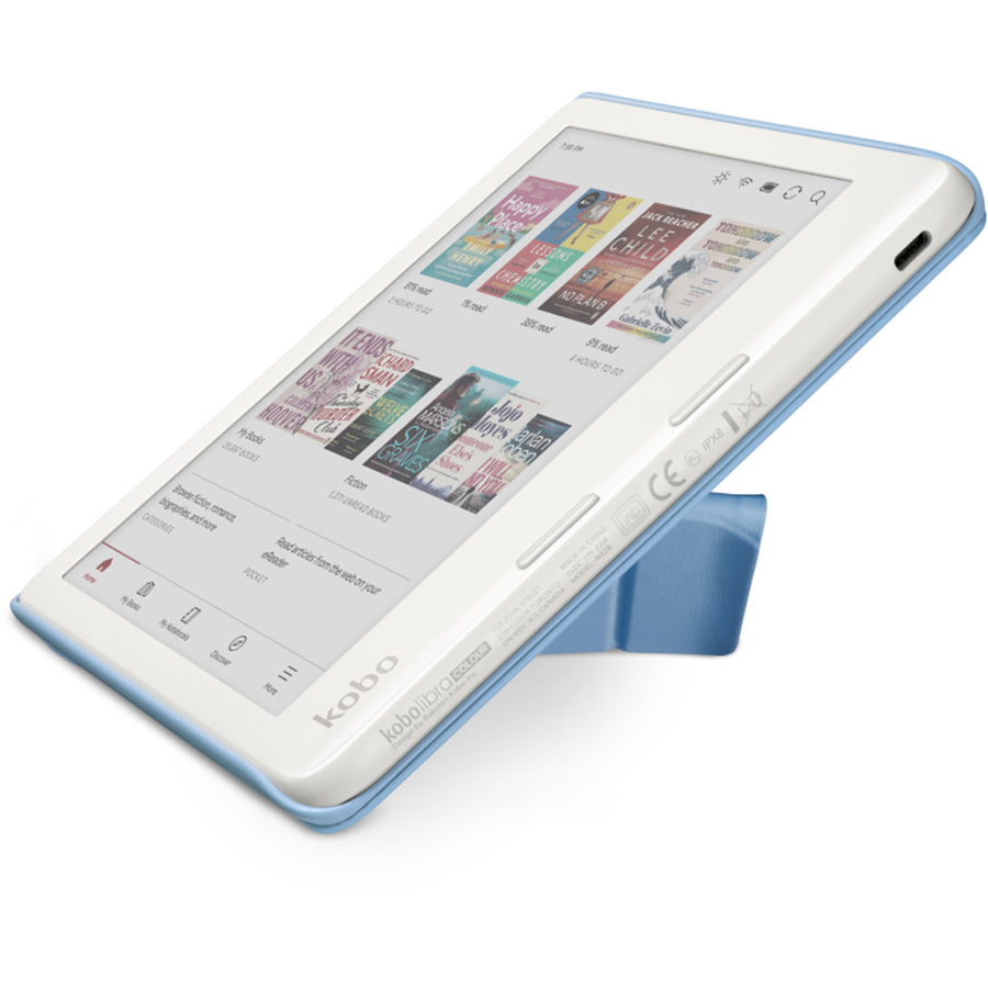 N428-AC-BL-E-PU - KOBO LIBRA COLOUR DUSK BLUE SLEEPCOVER