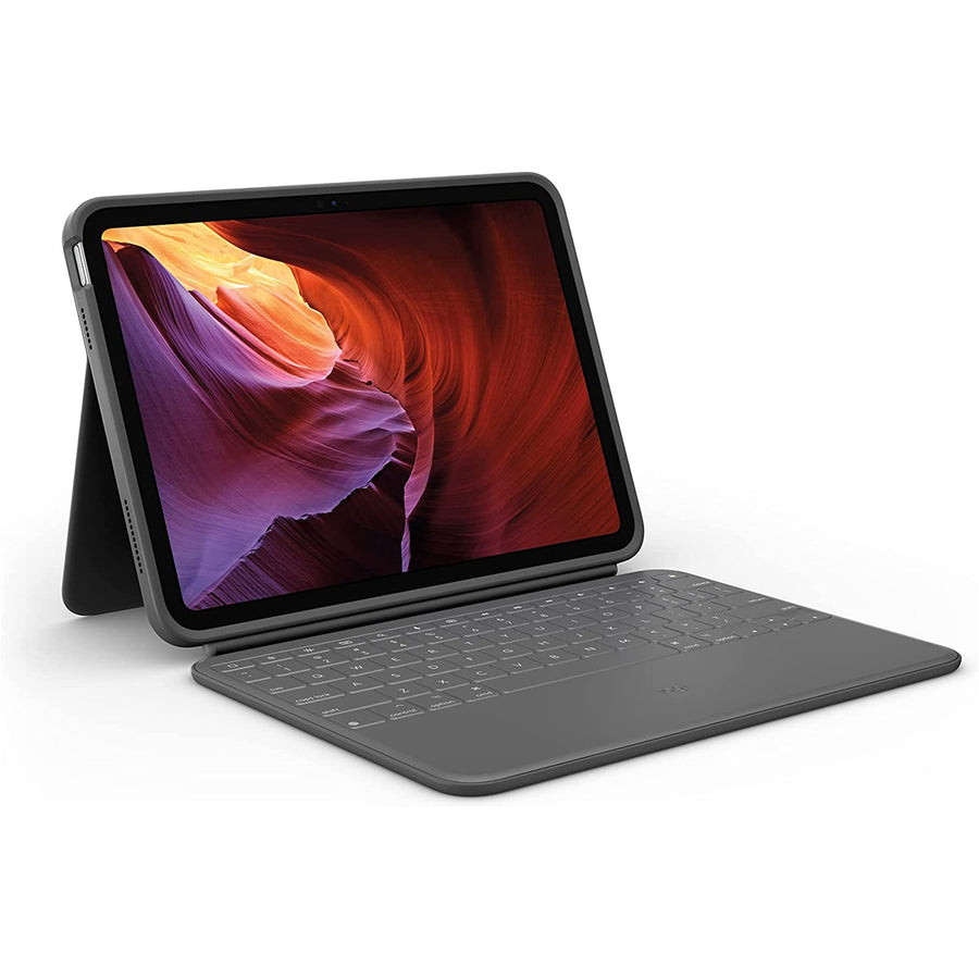 Logitech Rugged Folio Keyboard Case for iPad 10.9" (10th Gen & A16) - Grey