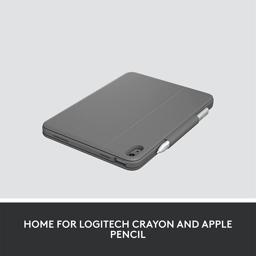 Logitech Rugged Folio iPad 10th 11th gen Grey