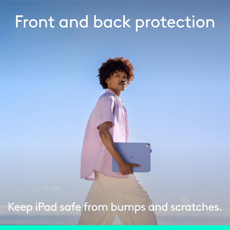 Logitech Flip Folio iPad Pro 13-inch (M4 & M5) & iPad Air 13-inch (M2 & M3) - Lilac