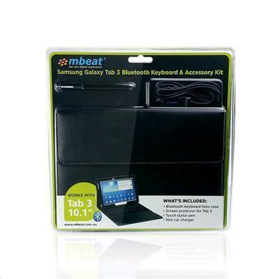 MB-TAB3-KIT - mbeat Galaxy Tab3 10.1 Keyboard-Folio-Hülle-Kit - Schwarz