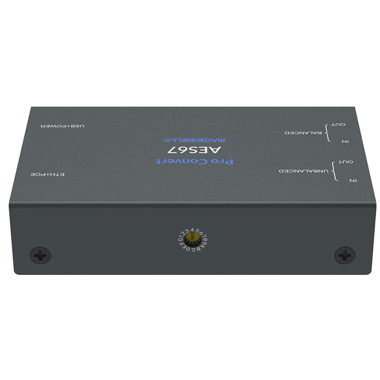 Magewell MG-64240 - Pro Convert AES67 - Bi-Directional AES67 Audio Encoder/Decoder with Analog Stereo Input/Output