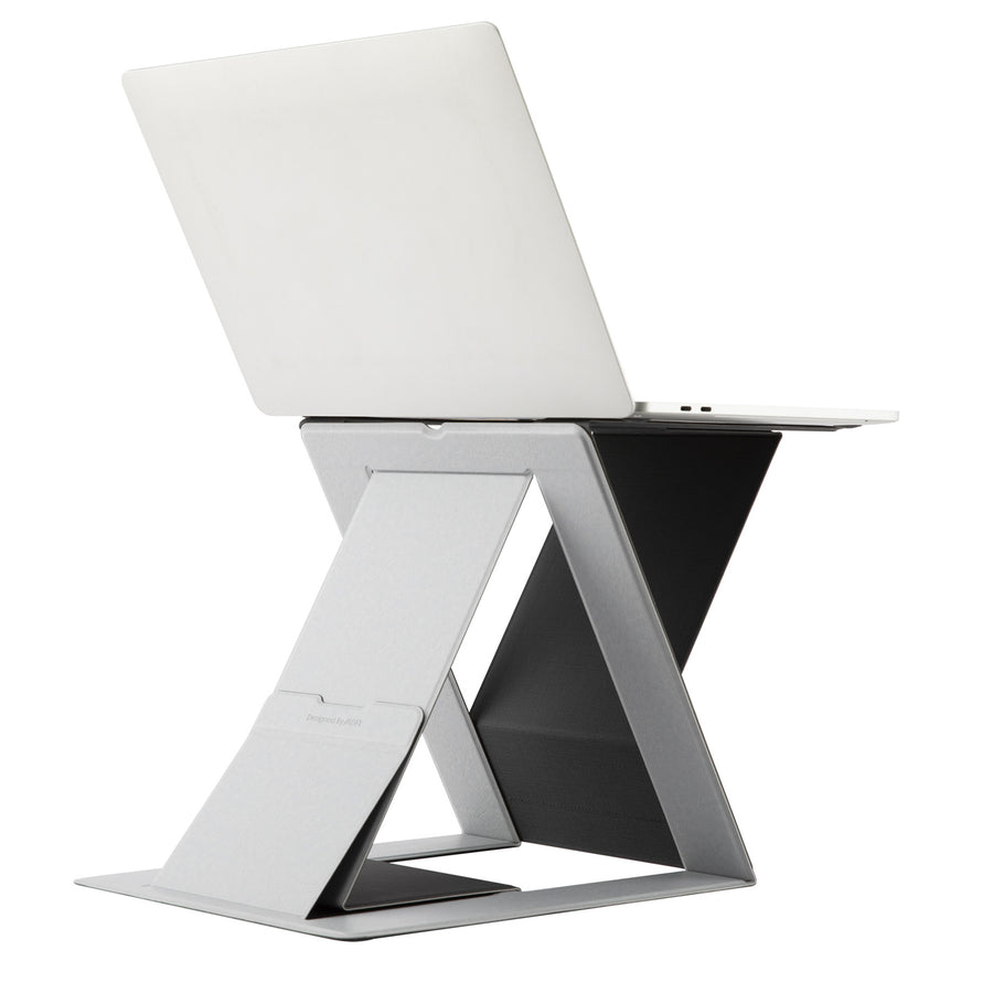 MOFT Sit-stand Laptop Desk & Tablet Holder - Gray Sit-Stand Laptop Desk, Adjustable Ergonomic Laptop Stand & Standing Desk Converter