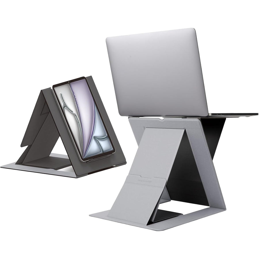 MOFT Sit-stand Laptop Desk & Tablet Holder - Gray Sit-Stand Laptop Desk, Adjustable Ergonomic Laptop Stand & Standing Desk Converter