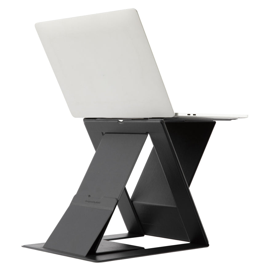 MOFT Sit-stand Laptop Desk & Tablet Holder - Black Sit-Stand Laptop Desk, Adjustable Ergonomic Laptop Stand & Standing Desk Converter