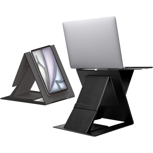 MOFT Sit-stand Laptop Desk & Tablet Holder - Black Sit-Stand Laptop Desk, Adjustable Ergonomic Laptop Stand & Standing Desk Converter