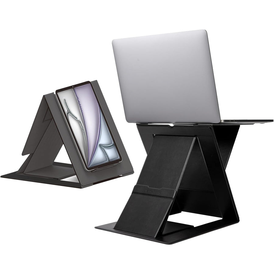 MOFT Sit-stand Laptop Desk & Tablet Holder - Black Sit-Stand Laptop Desk, Adjustable Ergonomic Laptop Stand & Standing Desk Converter