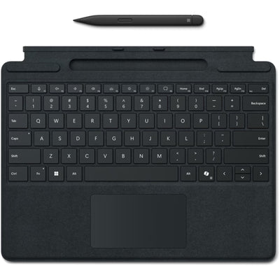 Microsoft 8X8-00155 - SURFACE PRO 8/9/10/11/12 13" SIGNATURE KEYBOARD/SLIM PEN 2 BUNDLE BLACK w/COPILOT KEY