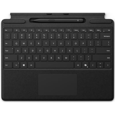 Microsoft Surface Pro Keyboard 13-Inch Bundle with Slim Pen (Black) for Surface Pro 13" ( 12/11/10th Edition)