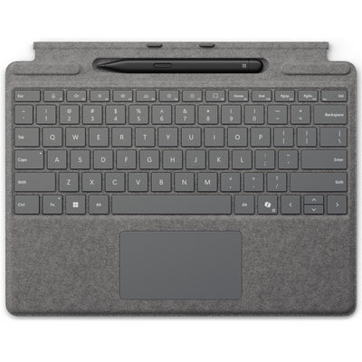 Microsoft Surface Pro Keyboard 13-Inch Bundle with Slim Pen (Platinum) for Surface Pro 13" ( 12/11/10th Edition)