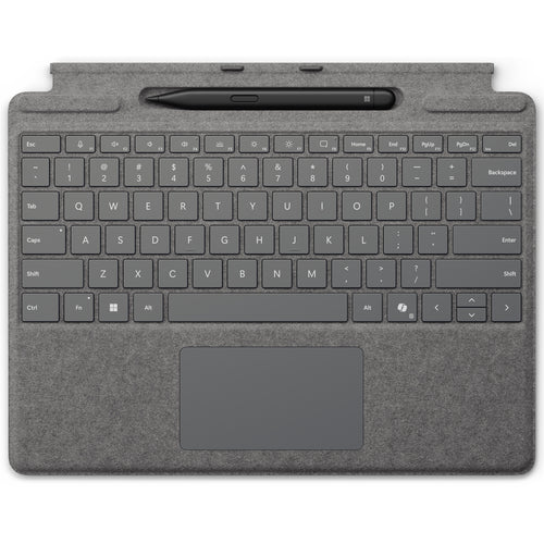 Microsoft Surface Pro Keyboard 13-Inch Bundle with Slim Pen (Platinum) for Surface Pro 13" ( 12/11/10th Edition)