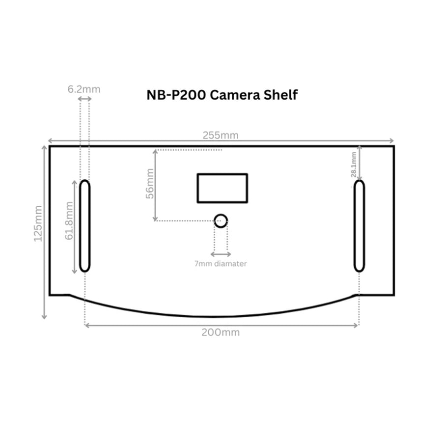 North Bayou NB-P200-B - TV Mobile Cart 60" - 100" screens