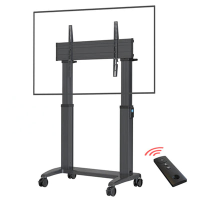 North Bayou NB-T70 - Heavy Duty Electric Lift TV Cart 75"-100" Screens