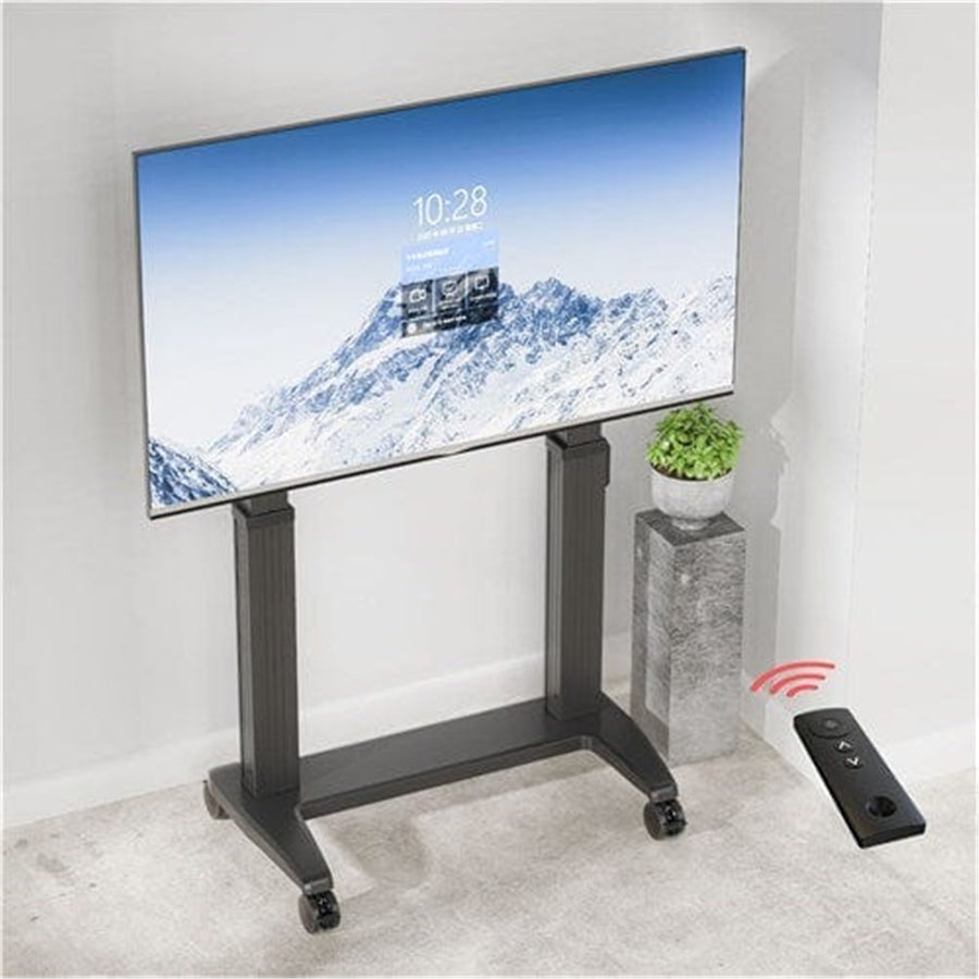 North Bayou NB-T70 - Heavy Duty Electric Lift TV Cart 75"-100" Screens
