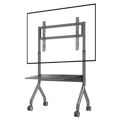 North Bayou NB-P150 - Electric Lift TV Cart - 65"-90" with AV Shelf