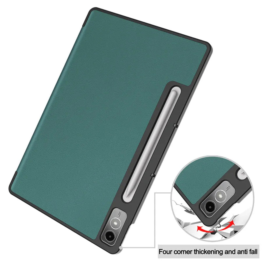 NICE Slim Light Folio Cover - ( Black)  Case for Lenovo  P12    ( TB 370   )