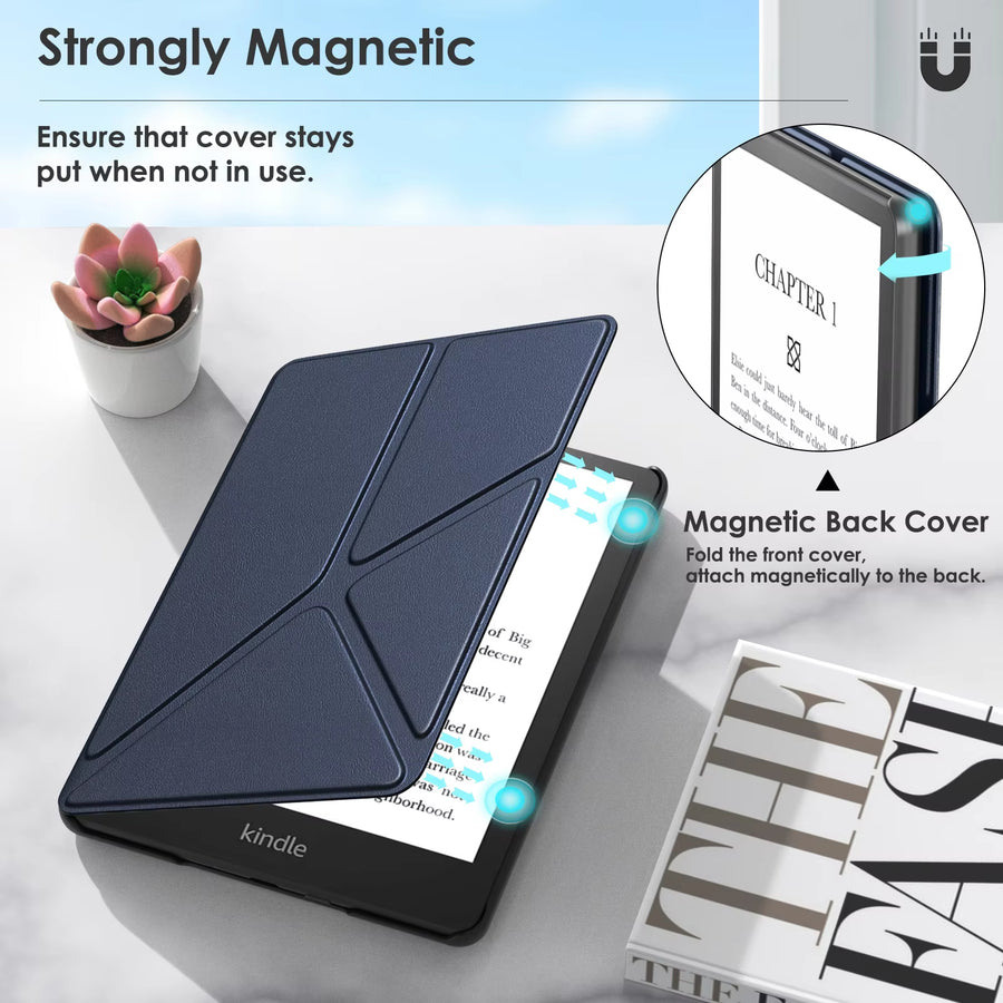 NICE Foldable Stand Case for Kindle PaperWhite (11th Gen 2021-2022 Model) - Blue