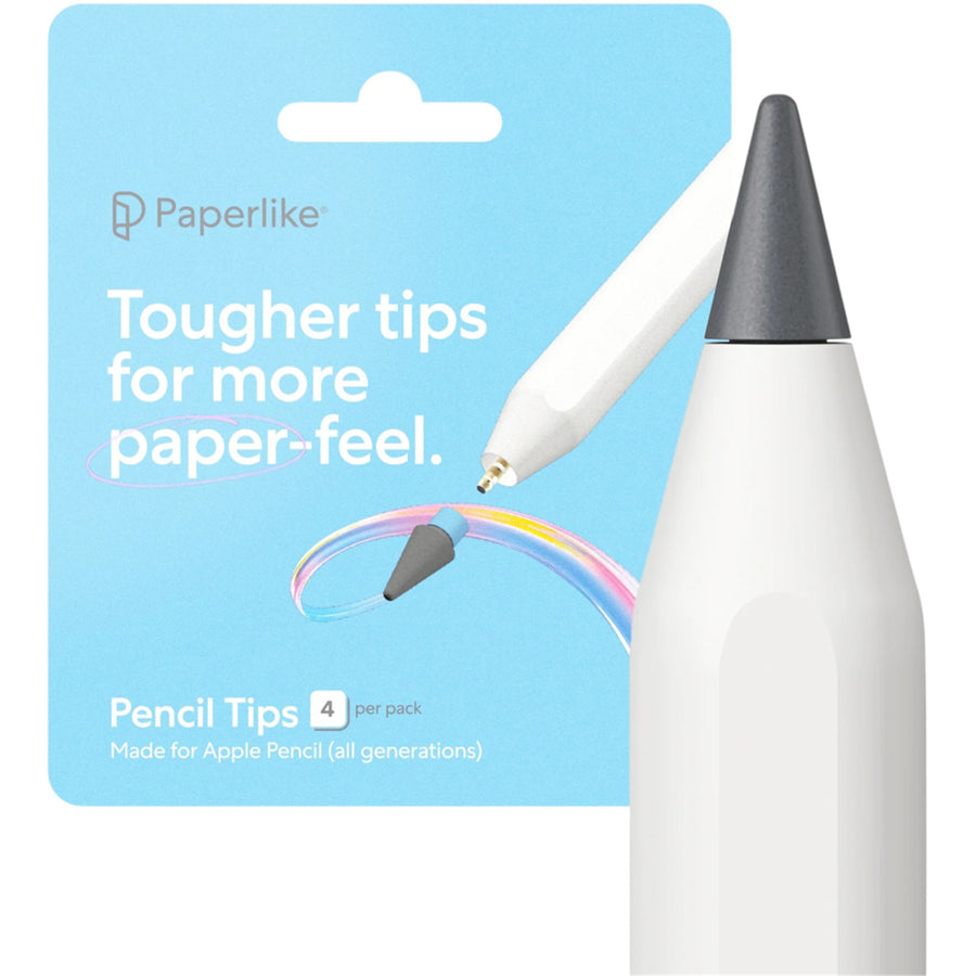 Paperlike Pencil Tips for Apple Pencil  & Logitech Crayon (4 Pack)