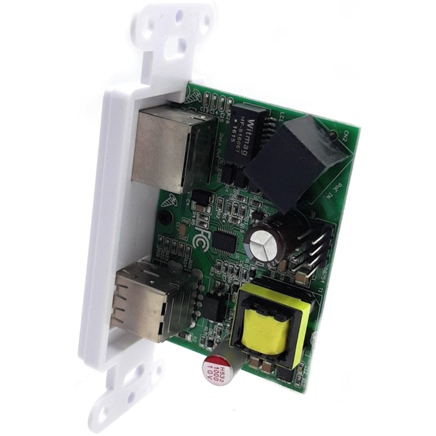 POE Texas PT-GAF-USB2 - Gigabit In-wall dual USB (with Ethernet connector) PoE Splitter