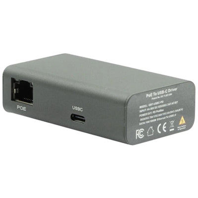 POE Texas PT-GBT-USBC-PD-USBC Gigabit PoE++ (802.3bt) to USB-C Power + Data Delivery with 65 Watt Output with USB-C cable