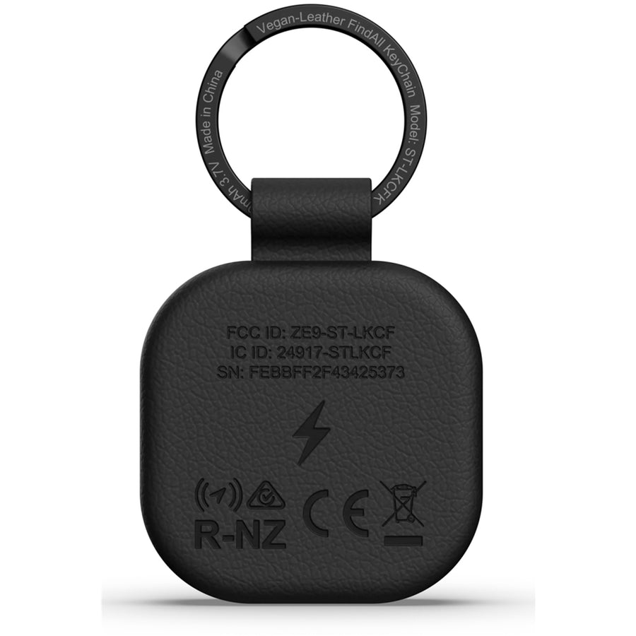 ST-LKCFK - Satechi Vegan-Leather FindAll Keychain (Black)