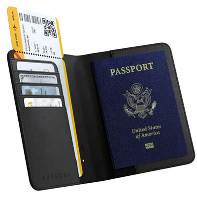 Satechi Vegan-Leather FindAll Passport Cover (Black)