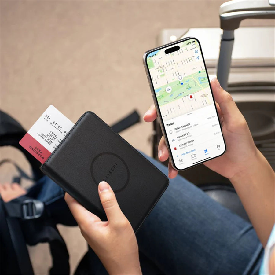 Satechi Vegan-Leather FindAll Passport Cover (Black)