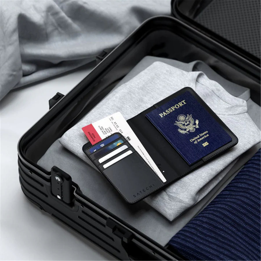 Satechi Vegan-Leather FindAll Passport Cover (Black)