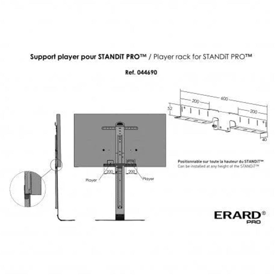 Salamander Designs EP-STAND-PRO-PR - Acadia Pro Player Rack