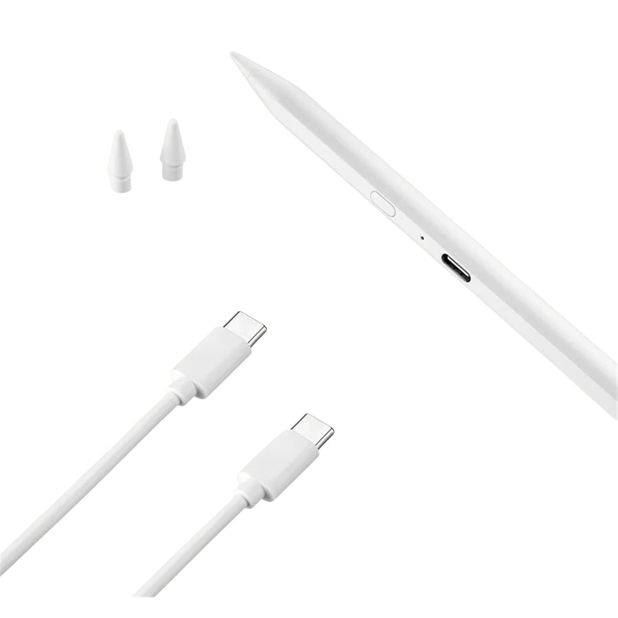 Tucano White Stylus Pencil 3 for iPad Active capacitive pencil designed for all iPads and with long battery life (up to approx. 50 hours*).