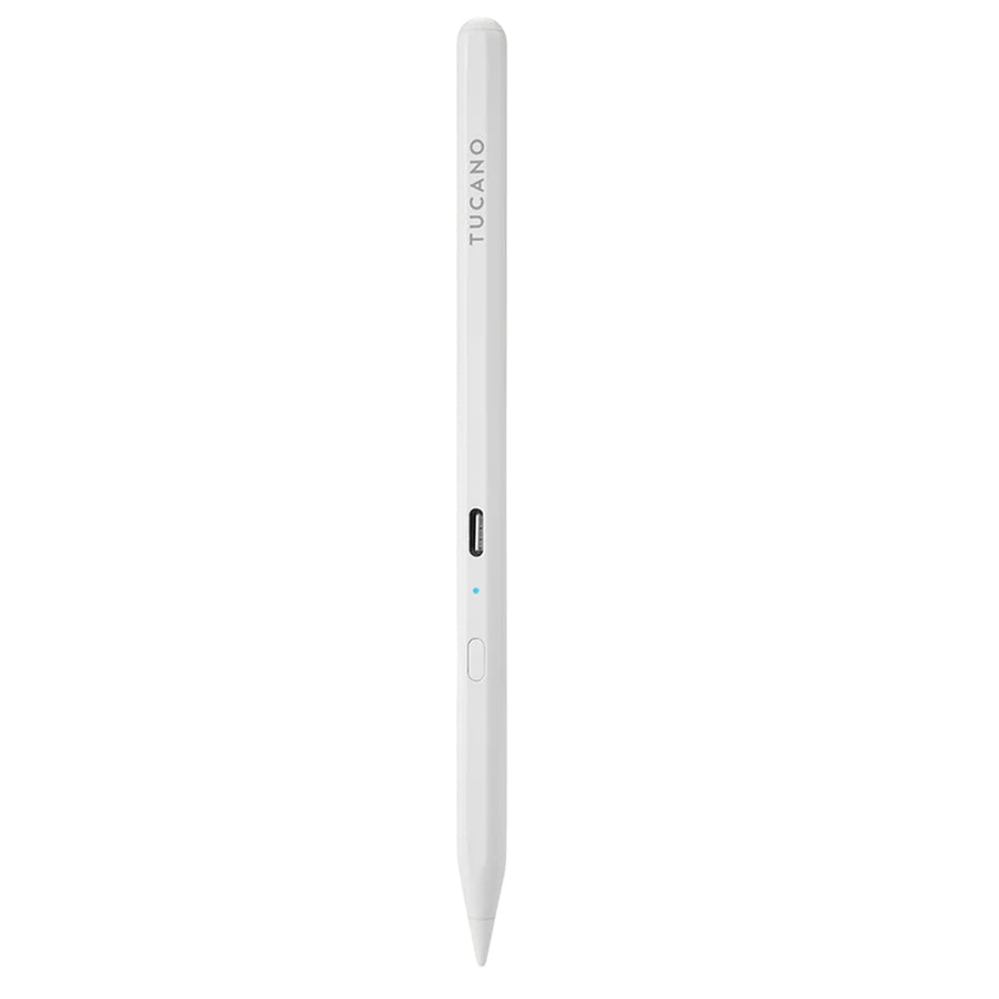 Tucano White Stylus Pencil 3 for iPad Active capacitive pencil designed for all iPads and with long battery life (up to approx. 50 hours*).