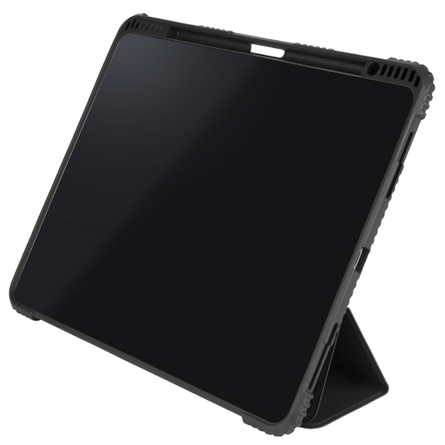 Tucano EDUCO Rugged Tablet Case for iPad Air 13" M4/M3/M2 features an anti-shock rear shell formed by a TPU perimeter edge and a large central section in transparent polycarbonate
