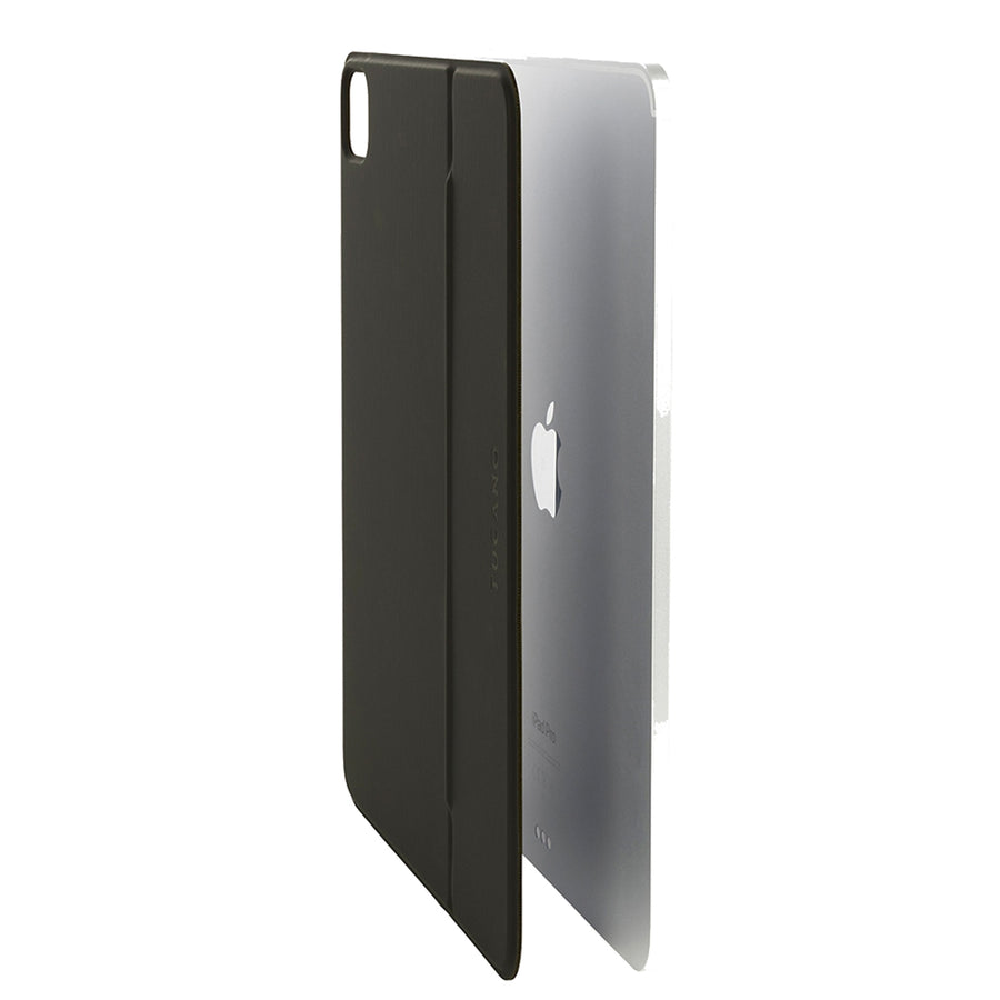 Tucano MAGNET Tablet Case Black for iPad Pro 11" ( M5/M4 ) Magnetic back cover partially made from recycled plastic material - Lightweight with a minimalist design - Integrated hinge stand, perfect for reading, writing, or sketching
