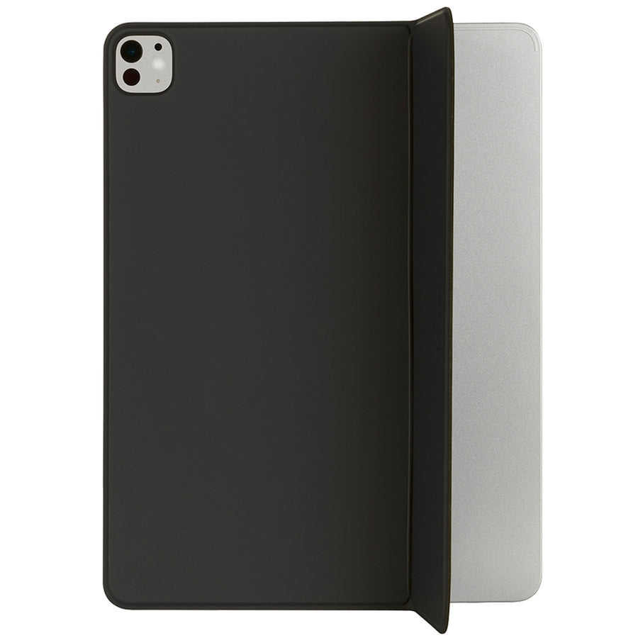 Tucano MAGNET Tablet Case Black for iPad Pro 13" ( M5/ M4 ) Magnetic back cover partially made from recycled plastic material. Lightweight with a minimalist design. Integrated hinge stand, perfect for reading, writing, or sketching on your